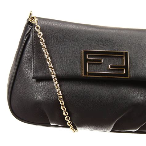 fendi purse black|fendi clutch purses black.